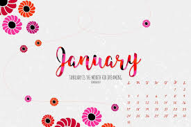 January 2021 Calendar Dreaming Wallpaper 72238 - Baltana