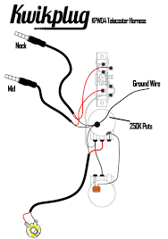 Kwikplug Single Coil Wiring Harness Fits Tele Pre Soldered Drop In Telecaster Custom Telecaster Pickups Wire