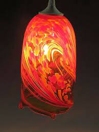Flame Pendant Light By Mark Rosenbaum Art Glass Pendant Lamp Available At Www Artfulhome Com Blown Glass Pendant Light Glass Pendant Lamp Blown Glass Pendant