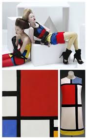 He lived near m.h.j. schoenmaeker, a prominent theosophist who used terms such as new plastic to promote his ideas on spiritual evolution and the unification of the real and the ideal, the physical and immaterial. 1965 Yves Saint Laurent Dress Inspired By Composition Ii In Red Blue And Yellow By Piet Mondrian 1930 Mondrian Art Yves Saint Laurent Dress Piet Mondrian