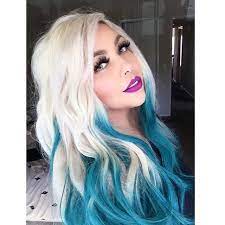 Hairchalk White Ombre Hair Blonde And Blue Hair Blue Ombre Hair