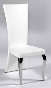 They retain heat better than most materials hence welcoming. White Leather Seat And Back Chair With Polished Chrome Legs In 2021 White Leather Dining Chairs Dining Chairs White Dining Chairs
