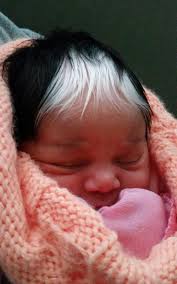 When a baby is born with white hair in this family, it's a gift, and they expect nothing else. Baby Born With Streak Of White Hair Identical To Her Mother S