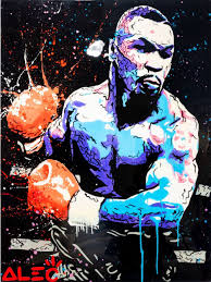 Alec Monopoly Mike Tyson Swinging Punch Panel Eden Fine Art Gallery Graffiti Art Art Painting Oil Mike Tyson
