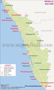 Kerala travel map, kerala state map with districts, cities, towns with political map of kerala state 16875, source image : Kerala Beaches