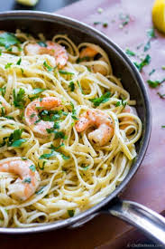 Garlic Shrimp Scampi Linguine A Garlicky Lemony Shrimp And Pasta Recipe Which Has Weekday Dinner Linguine Recipes Garlic Shrimp Scampi Shrimp Linguine Recipe