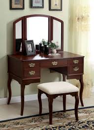 Furniture Of America Ashland Cherry Vanity Set Vanity Table Set Bedroom Vanity Set Furniture Of America