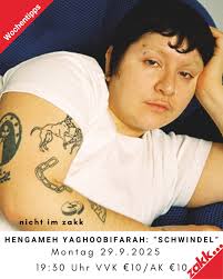 Es ist wieder Montag und wir haben erneut volles Programm für euch! Die  Literaturtage laufen noch. Montag 29.09. Hengameh Yaghoobifarah:  “Schwindel”