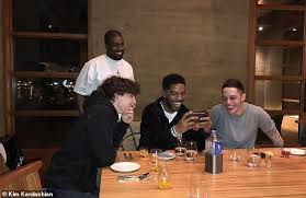 Pals Joining The Birthday Boy And The Reality Star 38 At A Lavish Dinner Party At Nobu Was Her Husband Kanye Kid Cudi Kid Cudi Kanye West Timothee Chalamet