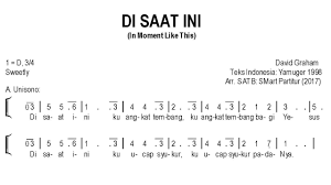 Not Angka Lagu Rohani Semua Baik