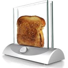 Transparent Toaster Gives You Clear View Of Bread S Crispiness Glass Toaster Cool Inventions Cool Stuff