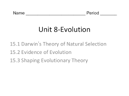 What is in natural selection the organisms reproduce to be best suited for the environment, in artificial selection humans are involved? Chapter 15 Evolution All Sections 15 1 15 3