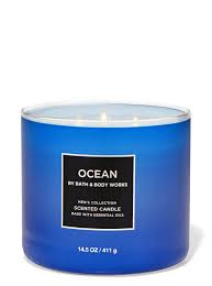 Ocean 3 Wick Candle Bath Body Works