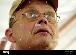 Boy Scout spokesman Gregg Shields pauses during a news conference at Fort  A.P Hill in Bowling Green, Va., Tuesday, July 26, 2005. Shields read the  names of four adult Scout leaders who