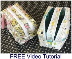 two zipper boxy bag free pattern and