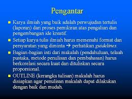 Seluruh jurnal ilmiah hamper dapat dipastikan tidak terlepas dari struktur imrad, yaitu i (introduction), m (methods) , r (research), a (and), d (discussion). Outline Dan Strategi Penulisan Ilmiah Disampaikan Pada Pelatihan