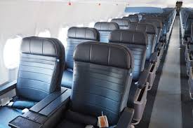 It carries 114 passengers in a two cabin configuration — an economy cabin and a premium cabin that is branded business class on international flights and first class on domestic. United Airlines Fleet Boeing 737 Max 9 N67501 Aircraft First Class Offers A Total Of 20 Seats In 2020 Airline Interiors United Airlines Boeing 737
