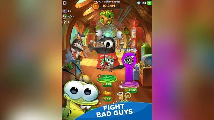Скриншот игрового процесса Best Fiends