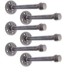Custom dimensions and features are our specialty. Pipe Decor Industrial Pipe Shelf Brackets 6 Pack Authentic Pipe Plumbing Fittings And Pieces Wall Mounted Double Flange Floating Shelves Rustic Bracket Set For Vintage Shelving Decor 8 Inch Walmart Canada