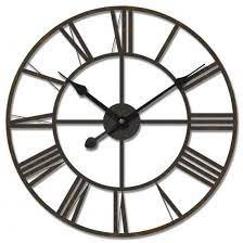 The aged dial offers black crackle finish with aged gold center medallion and gold hands. Huge Wrought Iron Roman Numerals Wall Clock 80cm Wall Clocks Roman Numeral Wall Clock Wall Clock Metal Wall Clock