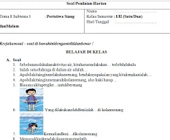 Soal pjok kelas 2 tema 8. Download Soal Uh Pjok Kelas 1 Tema 8 Semester 2 K13 Revisi 2018 Dicariguru Com