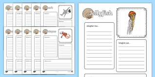 In this lesson learners learn about life under the sea. Sea Creatures For Kids Factfile Worksheets Primary Science