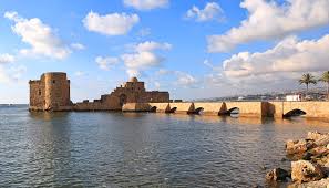 Onder frans bewind werd een deel gebied afgestaan aan een nieuw land; Sidon Hafenstadt Aus Der Zeit Der Phonizier