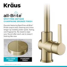 5 out of 5 stars. Kraus Matte Black And Brushed Gold Pull Down Kitchen Faucet Directsinks