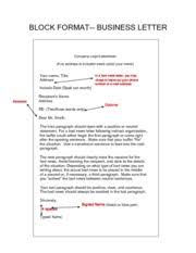 Block Format Business Letter Block Format Business Letter Company Logo Letterhead If No Address Is Included Insert Under Your Name Your Name Title Course Hero