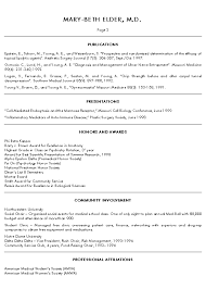 Medical Doctor Resume Example Sample