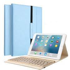 Kvago Slim Leather Folding Folio Case Cover For Ipad Air 2 Shiny Blue Tablet Cover Case Opening Or Closing Cover Trig Ipad Air Cover Ipad Cover Apple Ipad