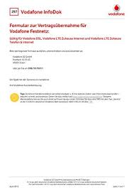 Dsl & mobilfunk wird über die vodafone. Vodafone Rufnummernmitnahme Pdf