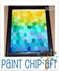 Paint Chip Art Paint Chip Art Chip Art Paint Chip Crafts