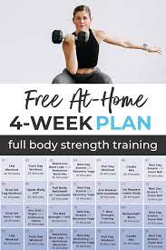Woman body parts to workout. Free 4 Week Workout Plan For Women Full Body Nourish Move Love