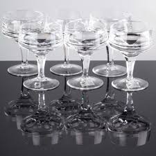 6 Likorschalen Likorglaser Gral Kristall Glas Juwel Josef Stadler 60er Vintage Glass Vintage Coupe Glass