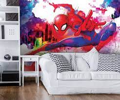 Giant Size Wallpaper Mural For Boy S Bedroom Spider Man Marvel Wall Decoration Ideas Express And Worldwide Shipping Free Uk Deli Wall Murals Mural Wallpaper