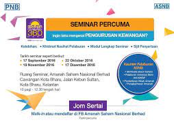 Fikirkan dengan pelaburan rm 390 yang anda laburkan sekali sahaja pada hari ini untuk menghadiri. Kewangan Graduan ×'×˜×•×•×™×˜×¨ Seminar Pelaburan 360 Hari Anjuran Asnb S Percuma Ke J Ada Tulis Seminar Percuma S Macam Mana Nak Daftar J Baca Jom Sertai Https T Co Bobupz79dk