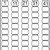 In these counting worksheets students fill in the missing numbers between 1 and 50. 3