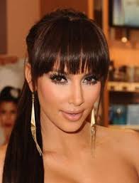 Kim Kardashian Bangs Fringes