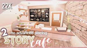 7k cheap cafe | bloxburg. Bloxburg 2 Story Cafe No Advanced Placing Roblox Speedbuild Youtube