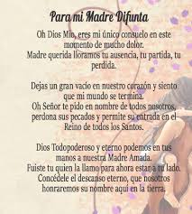 Cartas escritas para enviar a nuestras mamás, mi madre querida, nuestra mama del alma. Oracion Para Una Madre Difunta Senor Ten Piedad