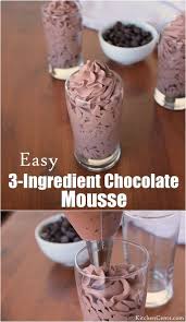 This Easy 3 Ingredient Chocolate Mousse Is Just Perfect And Delicious Period It S Ligh Easy Chocolate Mousse Easy Chocolate Desserts Chocolate Treats Recipes