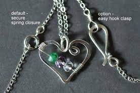 Different Birthstones Birthstone Necklace Mothers Family Birthstone Necklace Paper Bead Jewelry