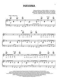 Free and easy piano sheet music with digital preview. Havana Piano Sheet Music Onlinepianist