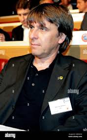 Thomas Grimm, President of Swiss soccer club BSC Young Boys, looks at the  panel, during the drawing of the games for the UEFA Cup 2007/08 second  qualifying round Southern, at the UEFA