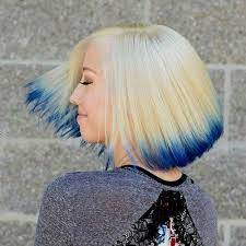 The first time i dip dyed my hair, i had it done professionally. 30 Deeply Emotional And Creative Emo Hairstyles For Girls Blue Tips Hair Dip Dye Hair Dipped Hair