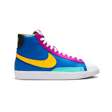 Get great deals on ebay! Nike Blazer Mid Multi Color Gs Blue Orange Cz9441 400 Ebay