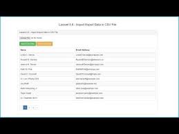how to import export csv file data in
