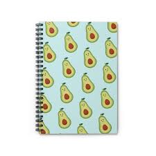 Spiral Notebook Avocado Food Journal Hardcover Journal Etsy Hardcover Journals Cute School Supplies Spiral Notebook