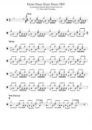 Metal Drum Sheet Music Pdf Syncopated Double Bass Drum Grooves Drum Sheet Music Drums Sheet Sheet Music